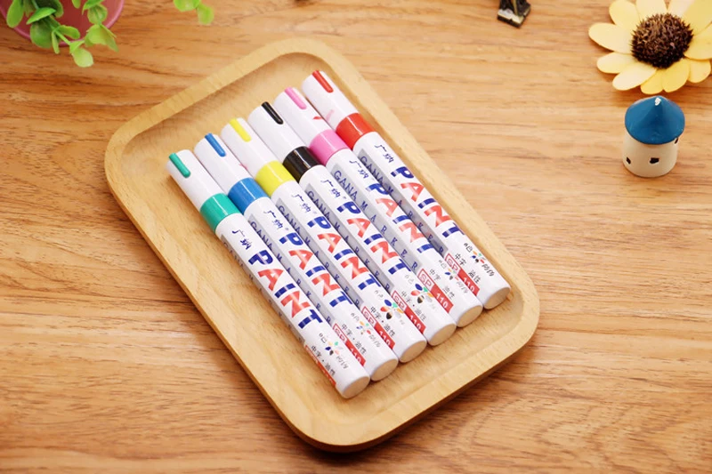 EZONE 12 цветов маркерная ручка Милая красочная Водонепроницаемая ручка фломастеры для рисования граффити маслом Marcador школьников Kawaii канцелярские принадлежности