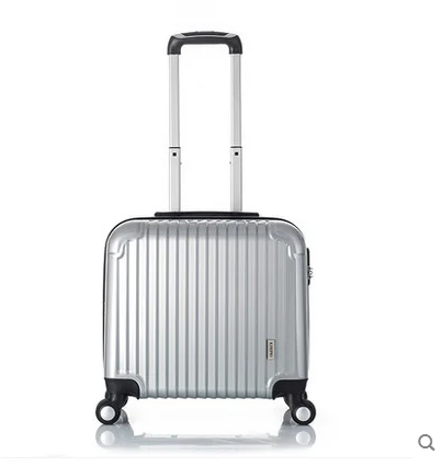 Platinum small ABS luggage 16 universal male suitcase wheels black trolley travel bag MALETAS | Багаж и сумки