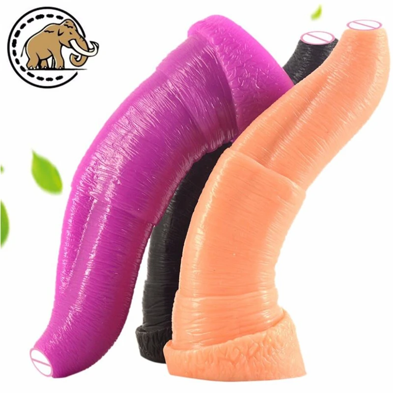 Большой фаллоимитатор в виде животного слон реалистичный огромный длинный для