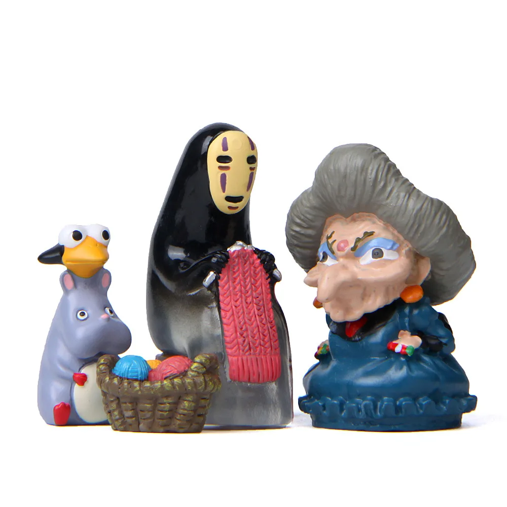 4 шт./компл. Мини Аниме Миядзаки Хаяо Унесенные спирали юбаба без лица человек