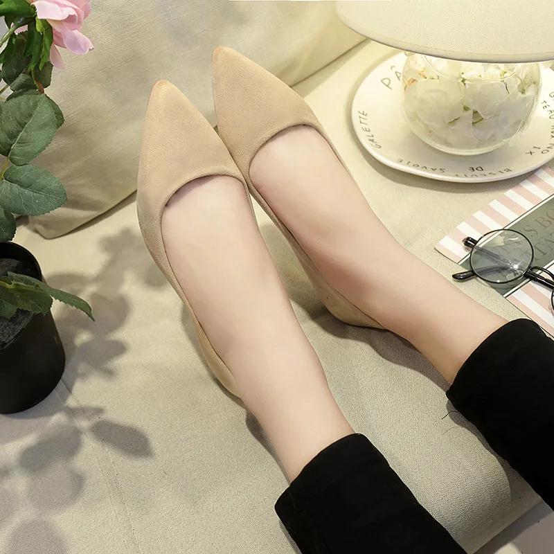 Новинка женская замшевая обувь на плоской подошве модные высококачественные