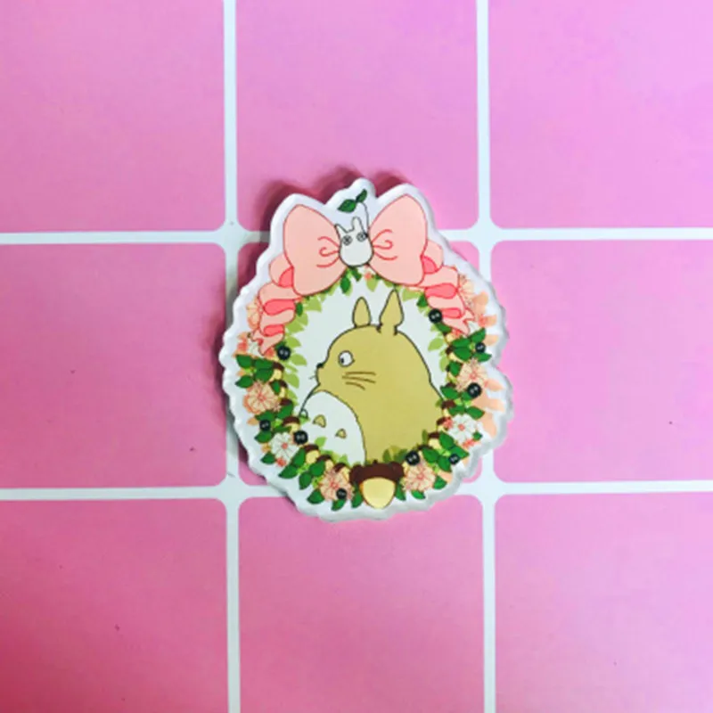 1 шт. милые Аниме Тоторо значки с героями мультфильмов Рюкзак Kawaii акриловый