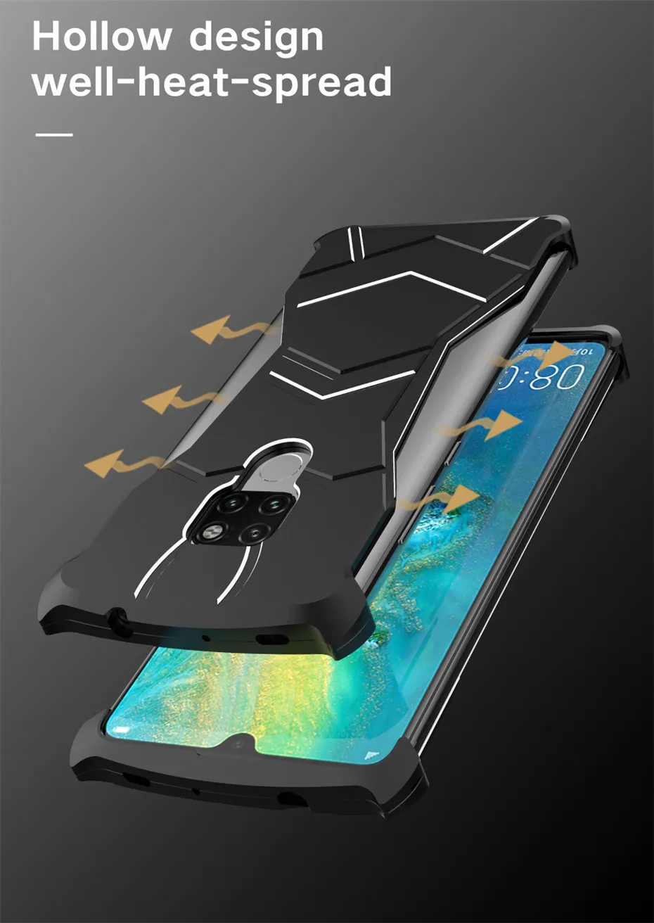 Магнитный чехол в виде пантеры для huawei P30/huawei P30 Pro алюминиевый металлический