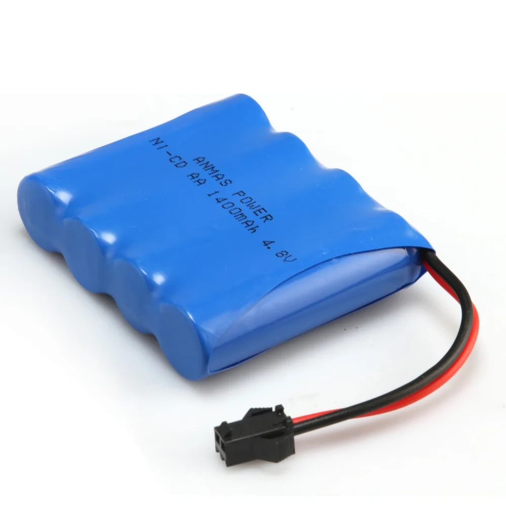 2 шт. большой емкости 4 8 в 1400 мАч Ni CD аккумуляторная батарея RC Cd SM 2Pin разъем AA