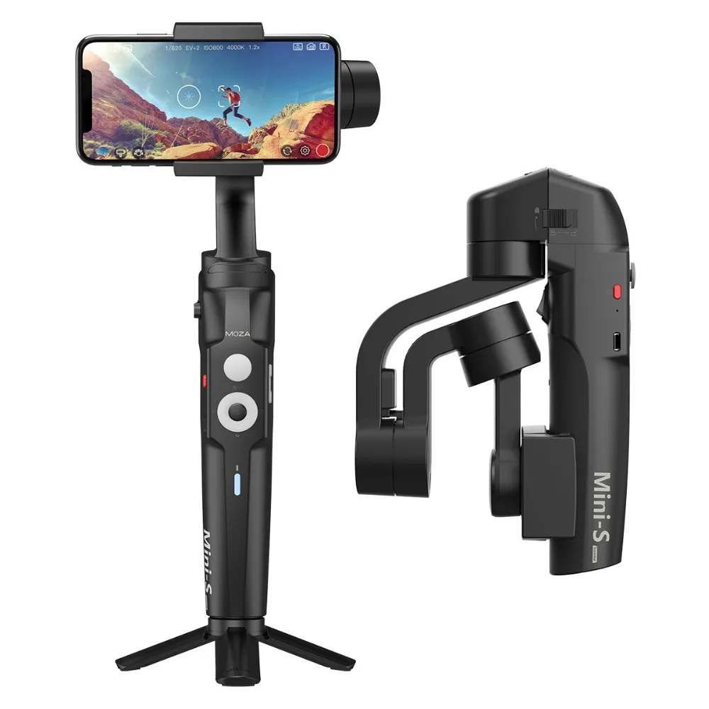 MOZA мини S 3 оси смартфон Складная Gimbal стабилизатор вертикальный отслеживания