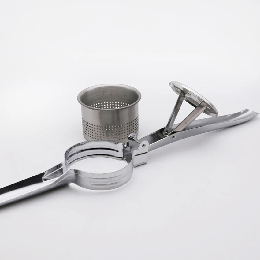 Stainless Steel Manual Juicer Multi-Functional Crusher Squeezer Baby Food Press Strainer Easy Cleaning Potato Fruit Juice | Дом и сад