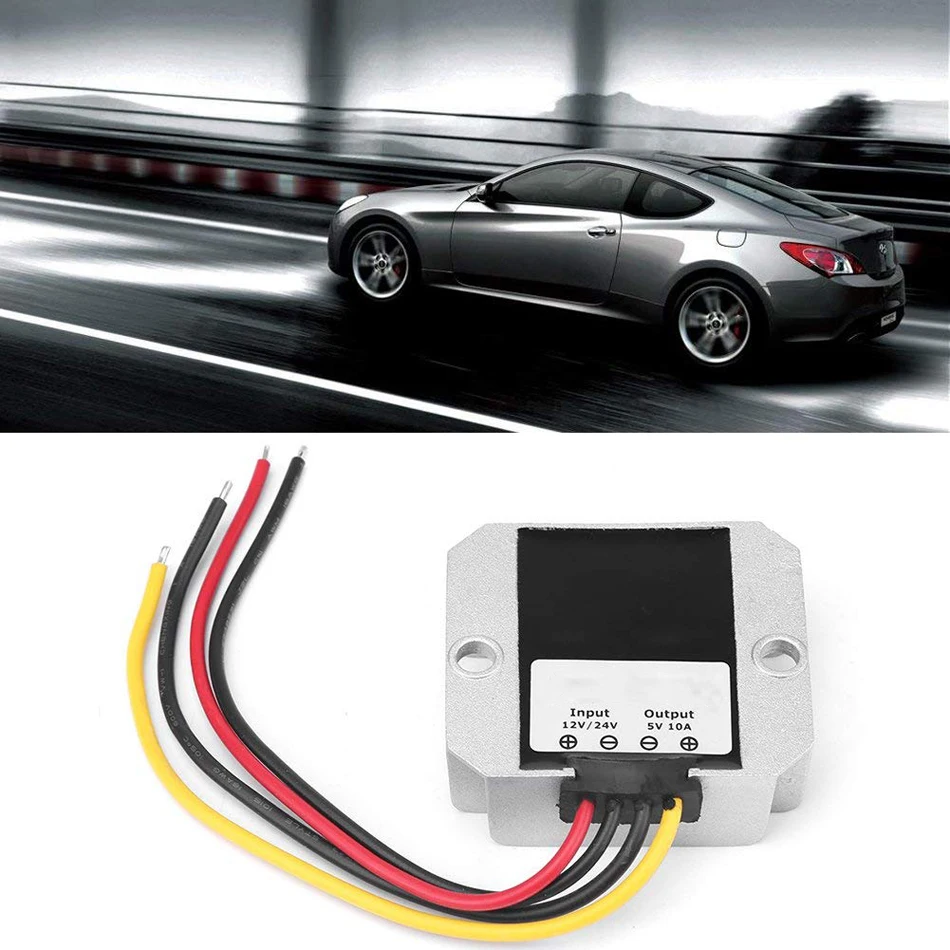 DC12V/24 В до 5 пост 10A 50 Вт автомобиля Напряжение редуктор DC понижающий