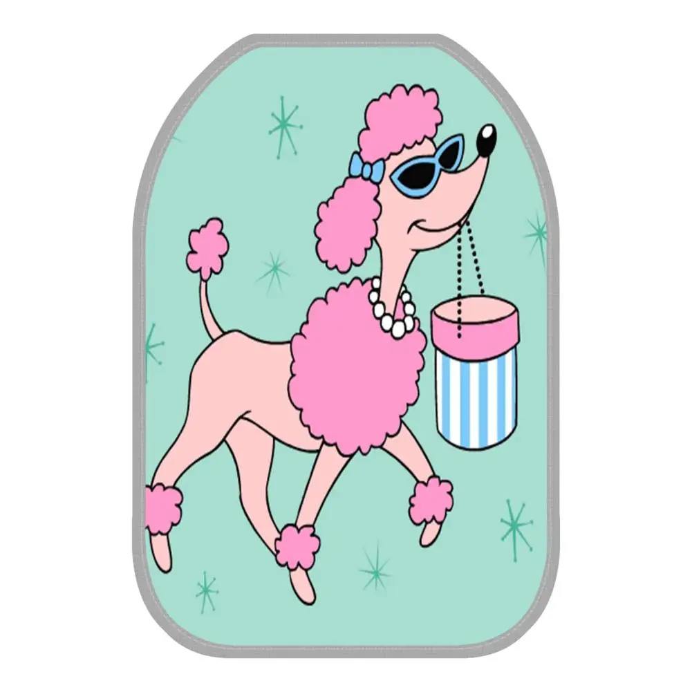 La MaxZa Pink Poodle 3D Printing Children's Anti Kick Mat Car Back Wear-resistant Anti-dirty Anti-step Protective Cover | Автомобили и