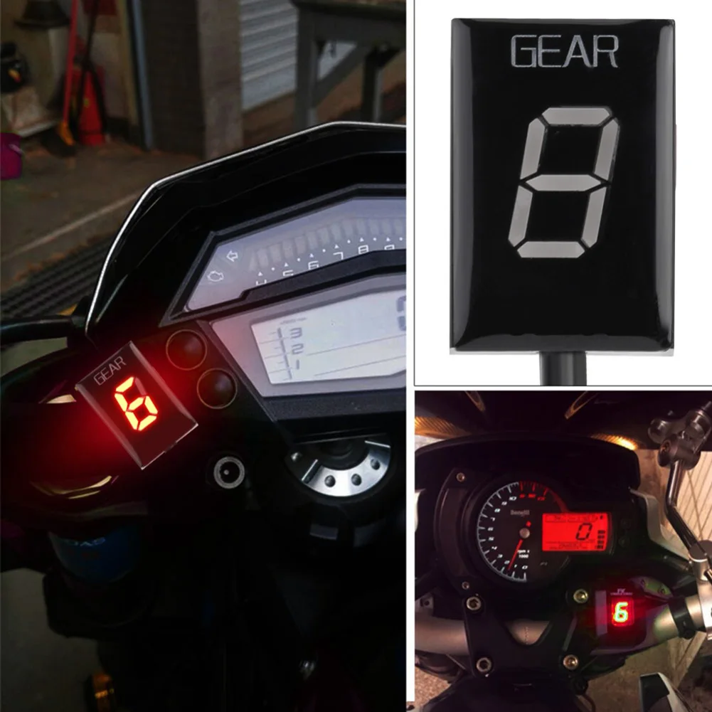 

Motorcycle Gear Indicator 1-6 Level LED Speed Gear Display Indicator for Suzuki