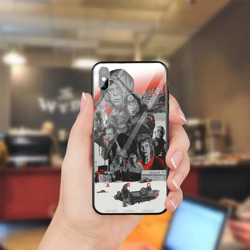 Жесткий закаленное Стекло случаи мобильного телефона чехол для iPhone 5 5S SE 8 7 Plus X XR XS