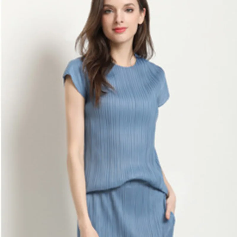 Женские свободные брюки LANMREM плиссированные с широкими штанинами 2 шт. весна 2020 |