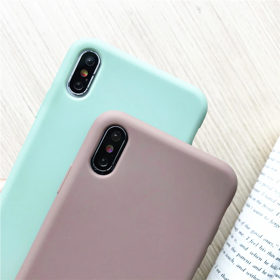 Фирменный официальный жидкий силиконовый ТПУ чехол для iPhone 7 Xs Max XR X 8 Plus Apple 6 чехлы
