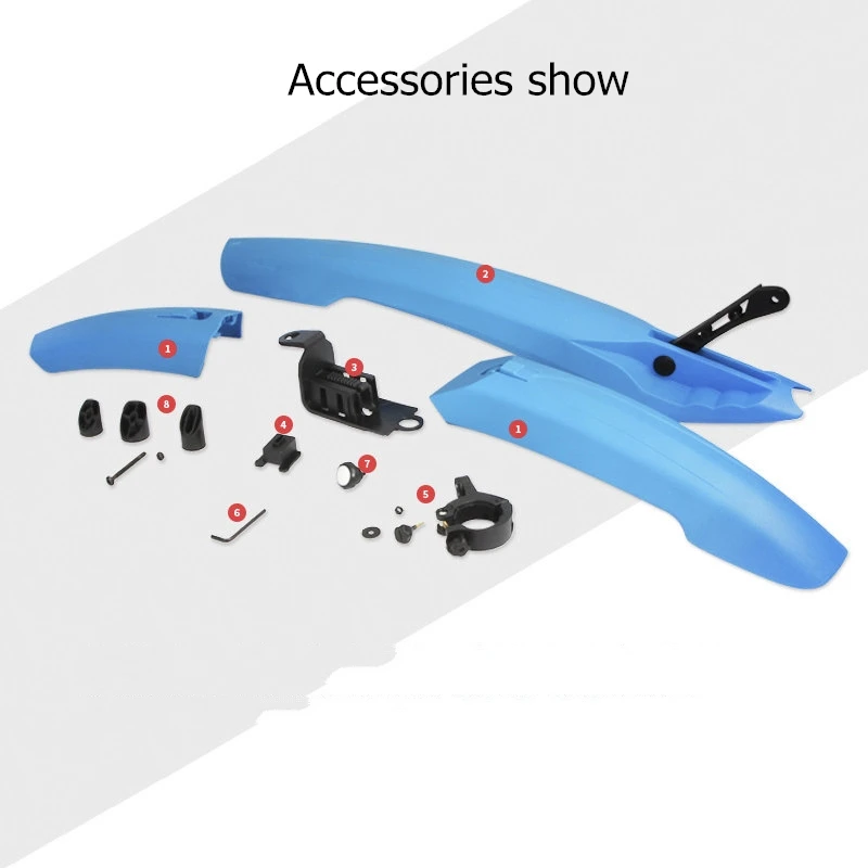 Крыло Велосипедное быстросъемное со светодиодной подсветкой крылья для езды на