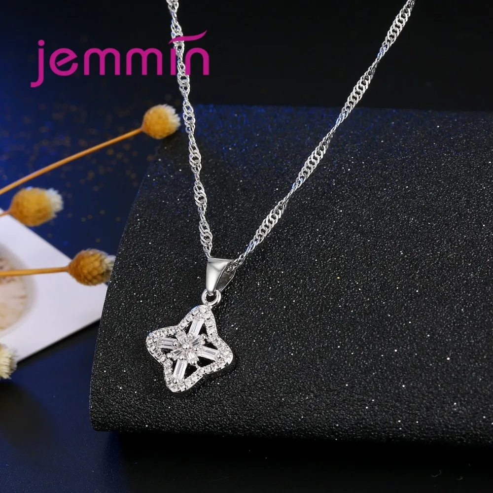 Женский комплект из колье и серёг серебра 925 пробы | Украшения аксессуары