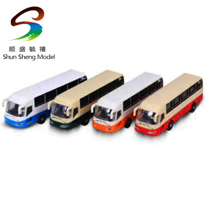 

1/100 scale architecture school bus toy model bus car for ho scale train design layout