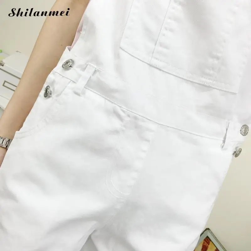 Denim Overalls Women Lovely Jumpsuits 2018 Summer Jeans Shorts Pink/white/black Overall Jumpsuit | Женская одежда