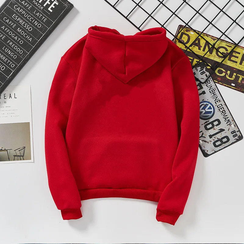 Couple and Friend Sport Winter Hoodies Long Sleeve Thik Pullover O-neck Hoddie Sweatshirt Girls White Gray S-3XL Hoodie | Спорт и