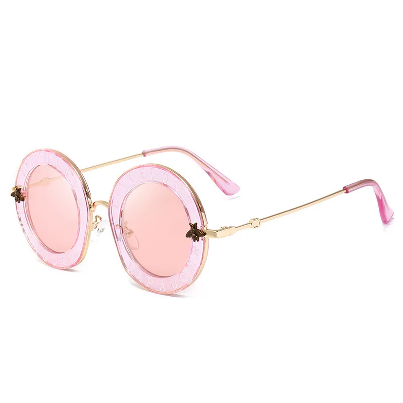 

Bee Round Glasses Vintage Men Women Sunglasses Oculos De Sol Retro Sunglasses Brand Designer Classic Male Female Eyewear