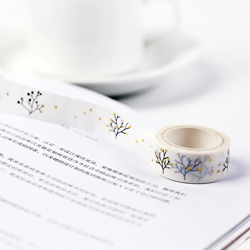 Black White Tearing Paper Tape Sticker DIY Diary Labels Photo Albums s Adhesive Tapes Students Hand Decorative Stickers NMR0094 | Дом и сад