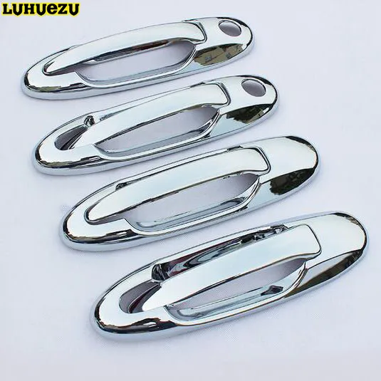 Крышка хромированной дверной ручки Luhuezu крышка для Toyota Land Cruiser LC100 1998 2007