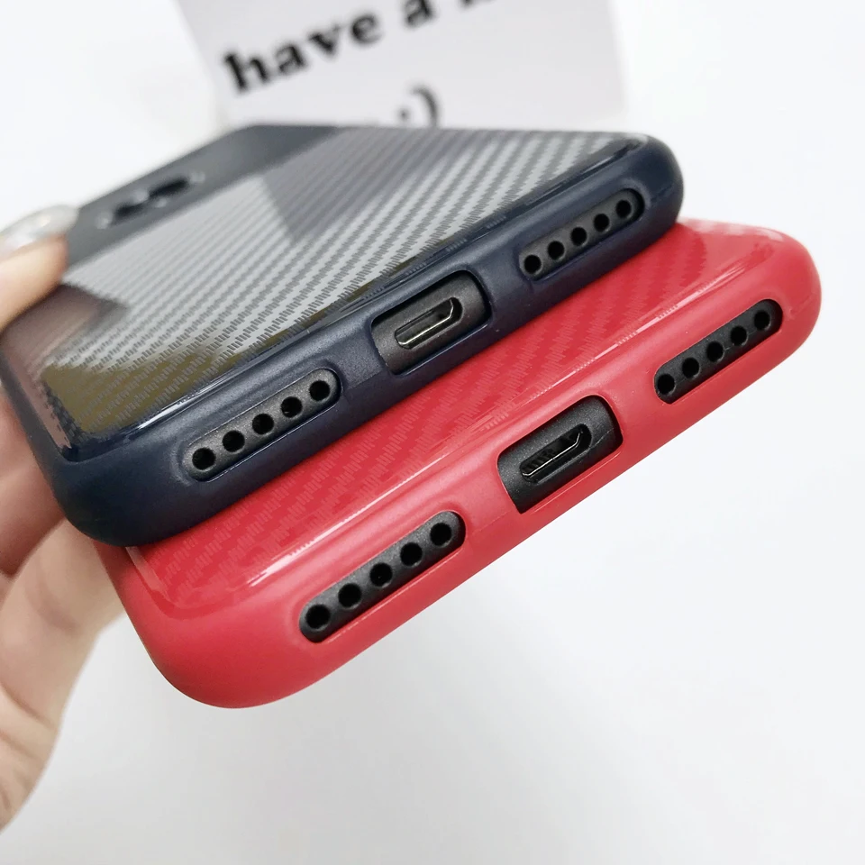 Armor Carbon Fiber Matte Silicone Phone Case For XiaoMi A2 A1 5X 6X Y2 RedMi 6 Pro S2 5A 5 Plus Note 4X Cover TPU Cases Fundas |