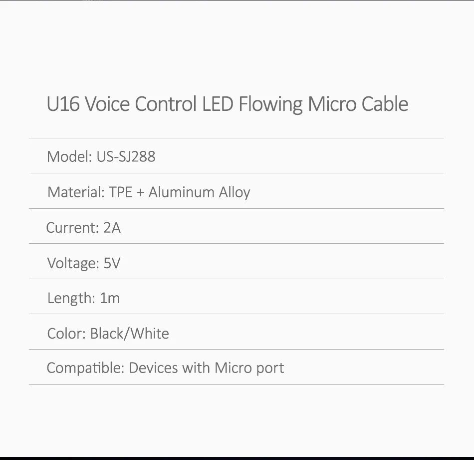 Micro USB кабель, USAMS регулятор громкости Быстрый Кабель зарядного устройства для samsung s7 s6 edge Светодиодная лампа Xiaomi Flash Cord кабель microusb
