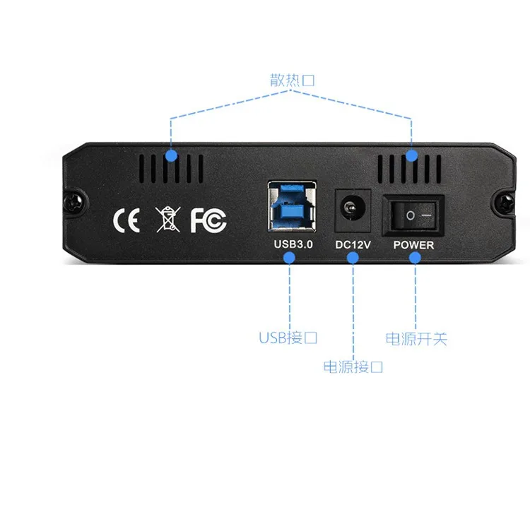 Высокое качество ACASIS USB 3,0 HDD корпус жесткого диска SATA Интерфейс 3,5 дюймов 2,5 дюйма Жесткий диск чехол алюминиевый чехол для корпуса жесткого диска Поддержка 6 ТБ