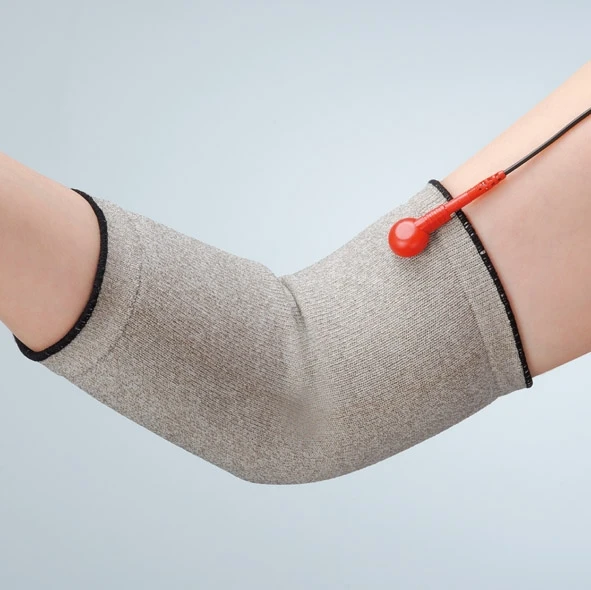 Электропроводящий Массажер для локтей из серебристого волокна электрод