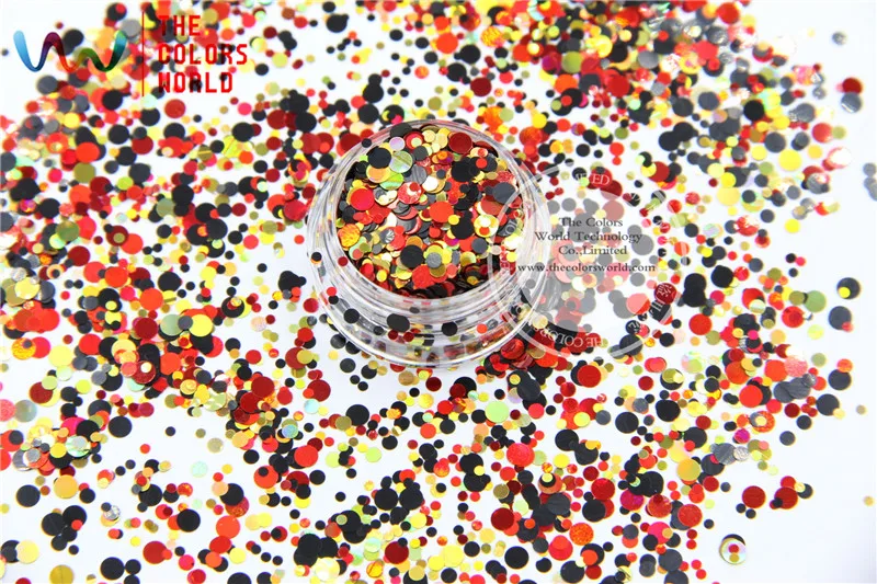 Точечные фигуры разных цветов круглые Блестки для дизайна ногтей гель макияж и