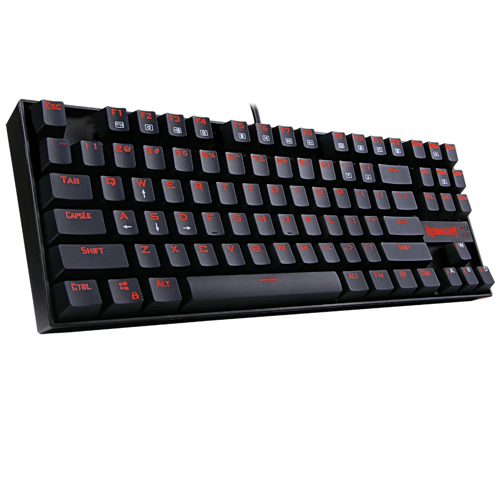 Игровая механическая клавиатура Redragon K552 TKL светодиодная красная подсветка синие