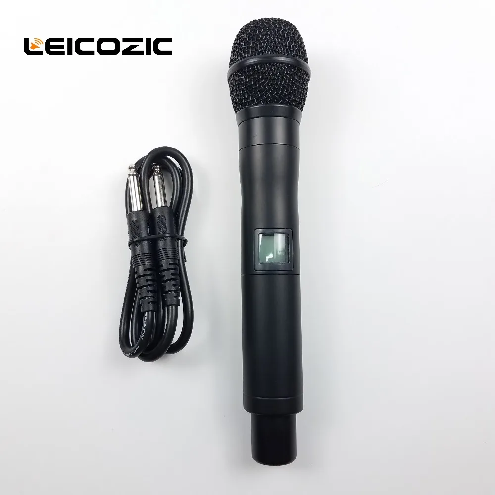 Leicozic True Diversity беспроводные микрофонные системы УВЧ цифровой портативный микрофонный беспроводной микрофон 740-776 МГц QLDX4 D4