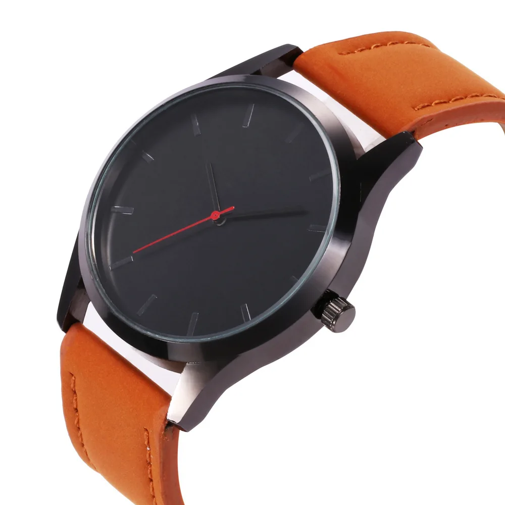 Reloj Luxury Fashion Large Dial Military Quartz Men Watch Leather Sport Watches Relogio Masculino High Quality Clock Wristwatch | Наручные