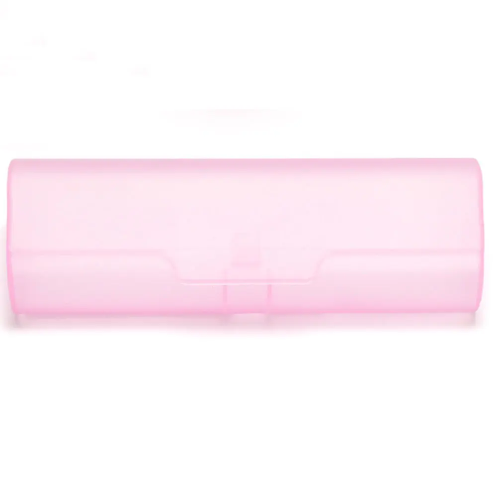 Pink 1 шт. аксессуары для очков, женские и мужские пластиковые солнцезащитные очки, футляр для очков, жесткий футляр для очков, Чехол для очков для чтения, низкая цена - Color: Pink