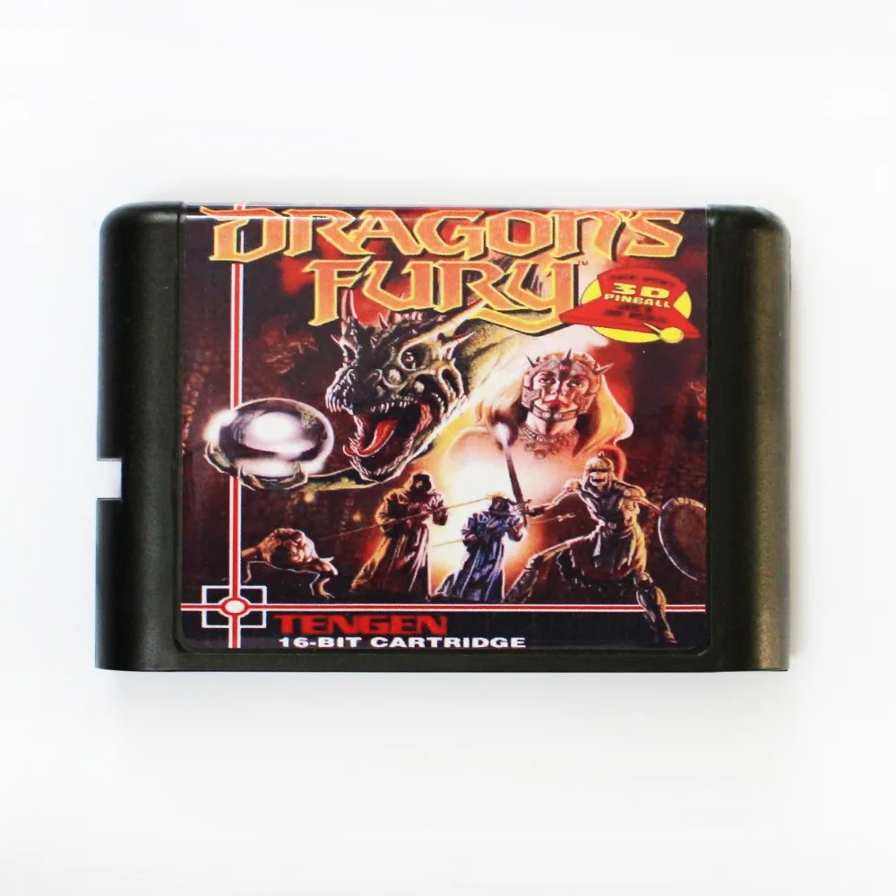 

Dragon's Fury 16 bit MD Game Card For Sega Mega Drive For SEGA Genesis