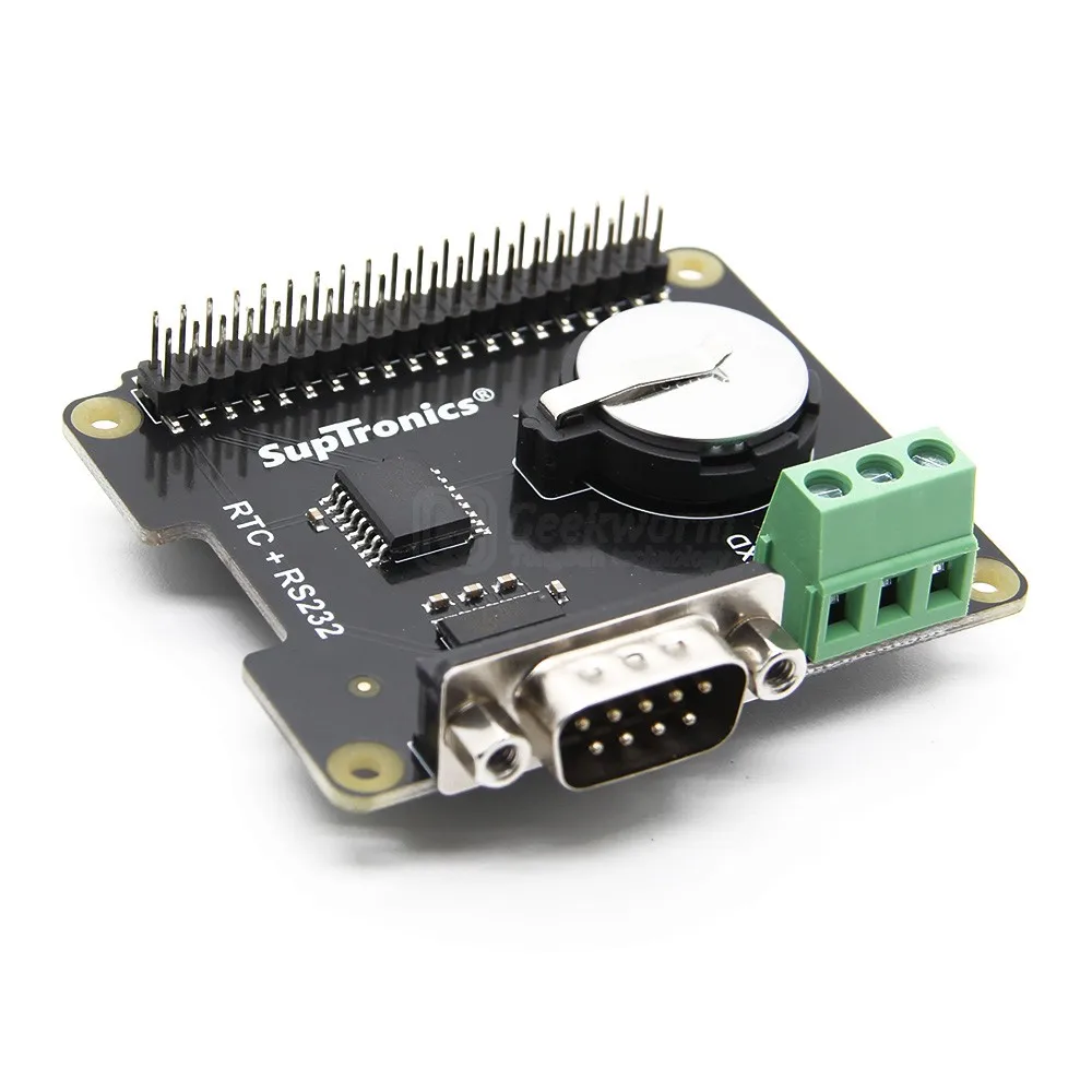 Raspberry Pi X230 RS232 Series Port & Real time clock (RTC) плата расширения для фото + Plus / 3B 2B B +|Аксессуары