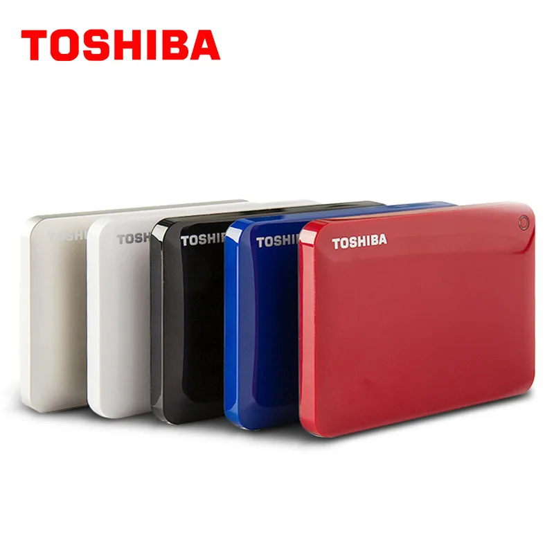Внешний жесткий диск TOSHIBA 2 ТБ 1000 Гб HD HDD Портативный CANVIO V8 USB 3 0 SATA3 5 &quotтонкий 100%