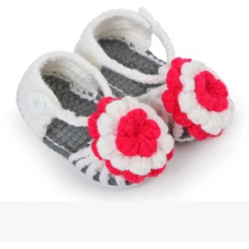 Новинка 2019 Детская шерстяная обувь ручной работы вязаная детская Милая