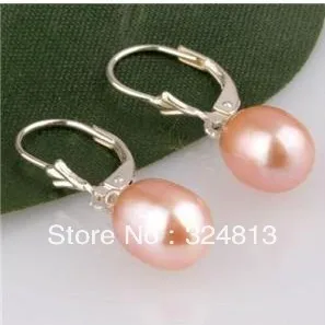 Серьги с жемчугом Akoya 8 9 мм цвет розовый серебристый AAA|earring gauges|hook sockshook vintage |