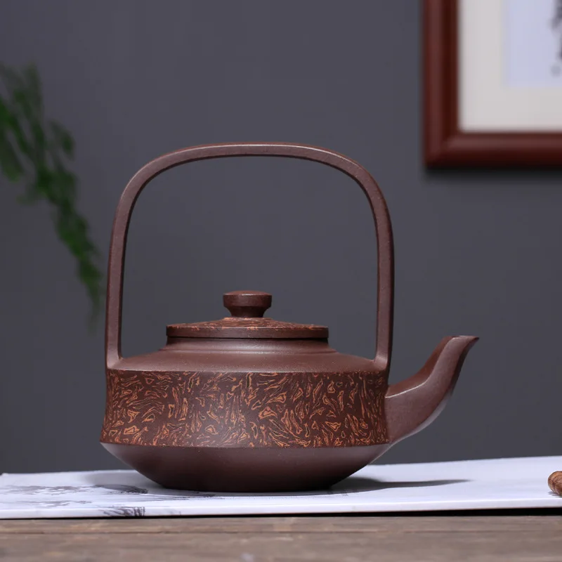 recommended distribution all hand undressed ore purple clay ceramic tea set large choi zhi-gang cao craftsmen girder | Дом и сад