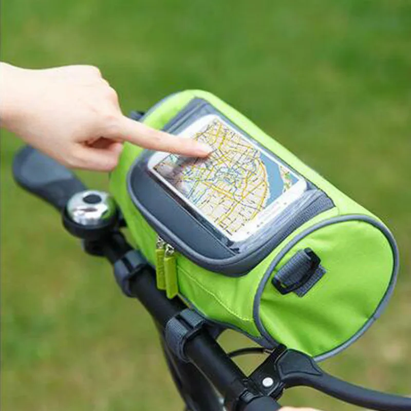 Outdoor Bicycle Handlebar Bag Mountain Bike Press Screen Mobile Phone Head 5L Multifunctional Portable Waterproof | Спорт и