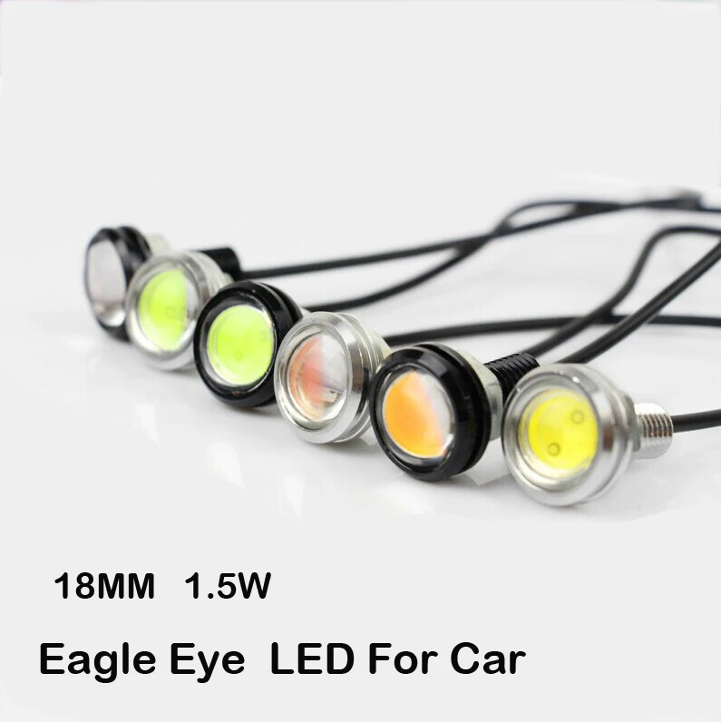 2шт 1 5 Вт ультра-тонкий ДХО &quotОрлиный глаз&quot светодиодный светильник 18 мм