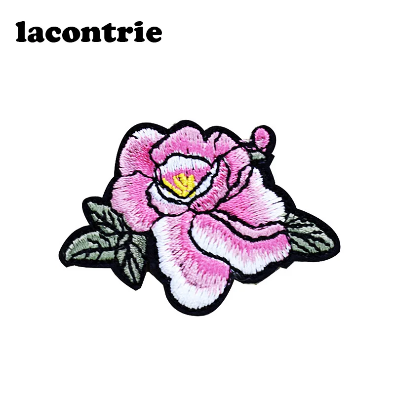 Нашивки в виде Розы пиона для одежды железные патчи сделай сам модная вышитая