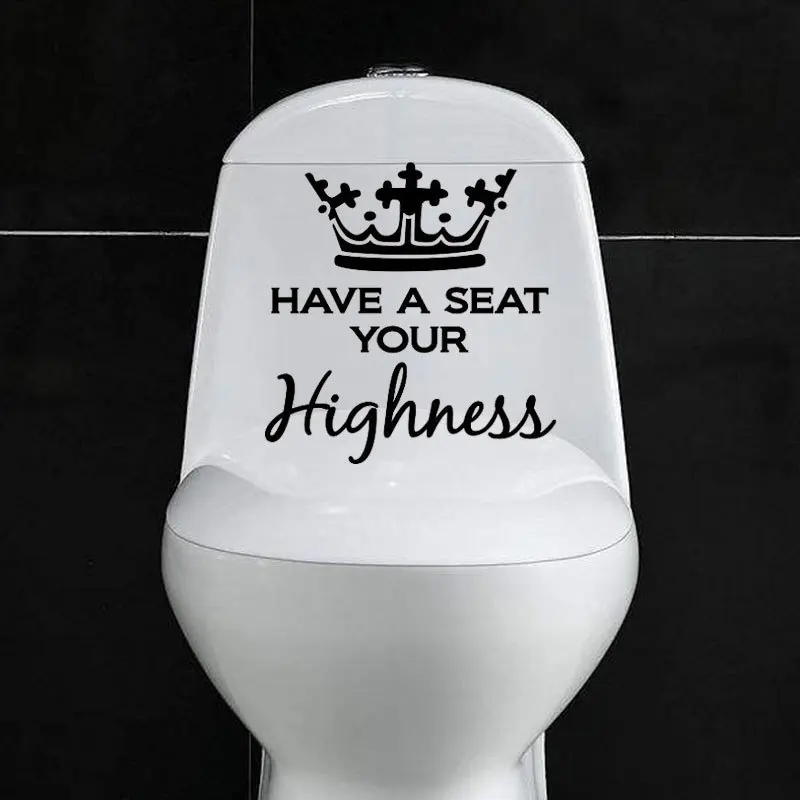 Наклейки на унитаз и ванную комнату с буквами английском языке украшения из