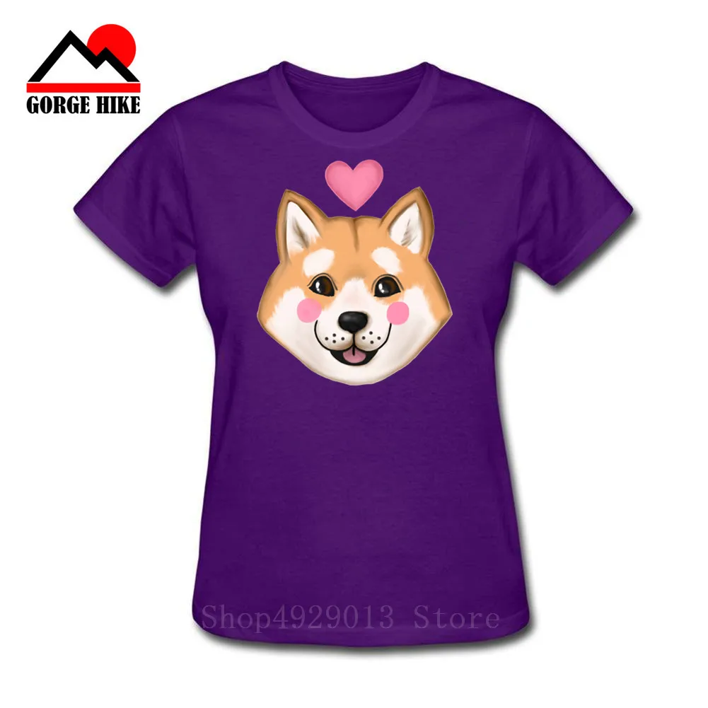Женские футболки Harajuku Kawaii Cute Shiba Inu Doge футболка с принтом уличная одежда в