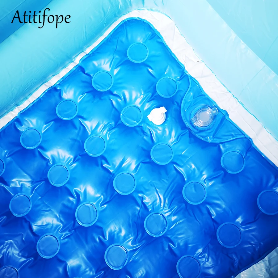 

Inflatable Swim Center Family Lounge Pool Animal kids Rectangular 3 rings pool Children's summer water play swim pool