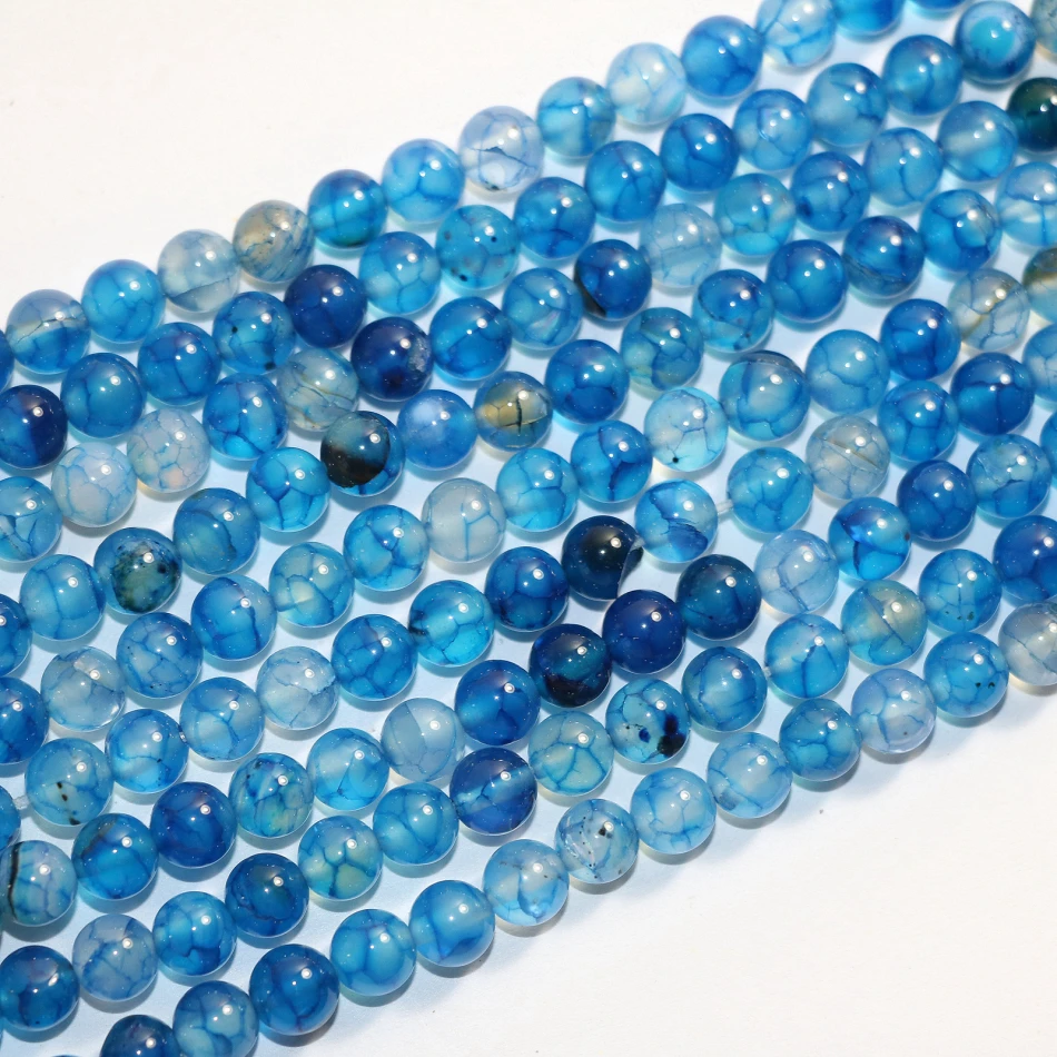 

Hot blue dragon vein agat natural stone carnelian onyx 6mm 8mm 10mm 12mm new round loose beads making jewelry 15 inches A33