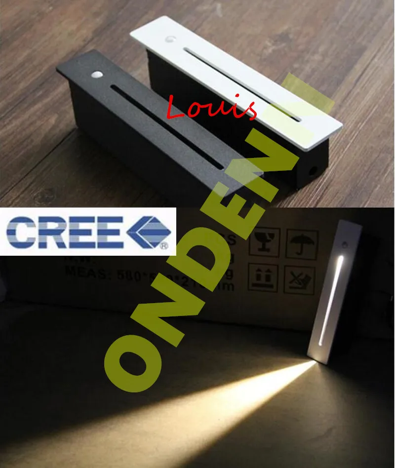 Крытый Открытый IP65 PIR датчик движения 3 Вт CREE светодиодный подземный светильник настенные лампы лестница шаг лестница Прихожая угловой напольный светильник ing