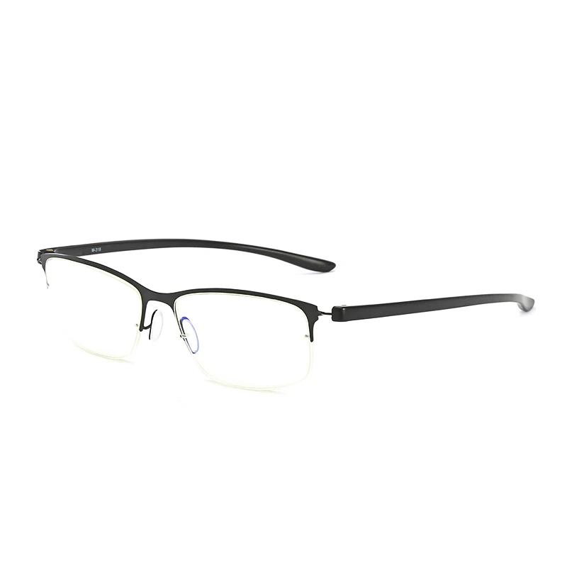 TR90 Reading Glasses Men High Quality Anti Blue Light Presbyopic Ultra Light Women Old Ultralight Flexible+2.00+2.50+3.0 M318 - Цвет оправы: Черный