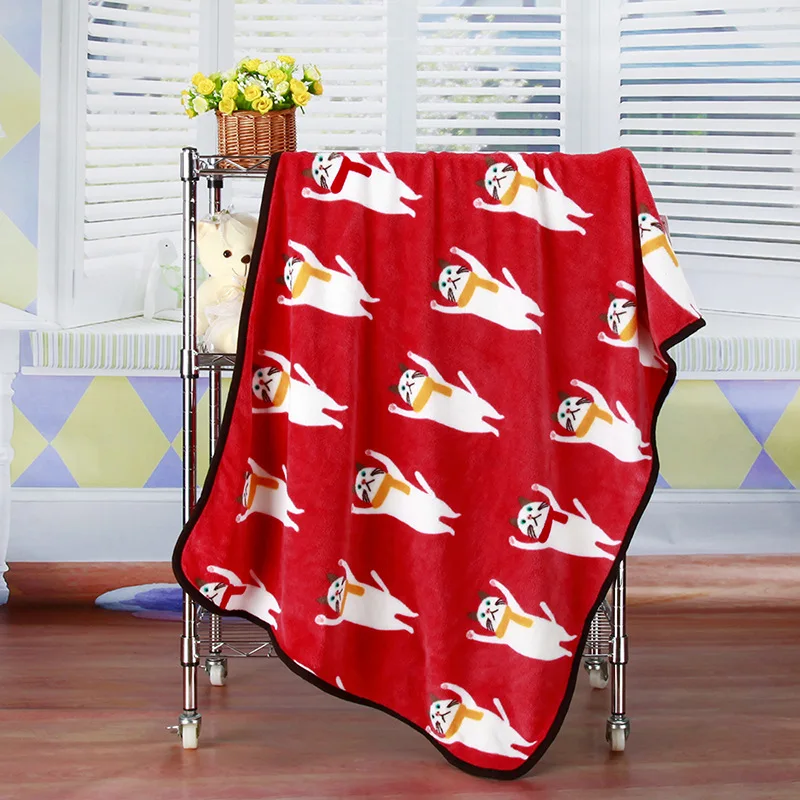 Зимний теплый мягкий коралловый флисовый коврик для кровати с изображением кота