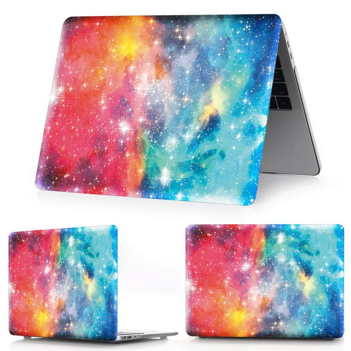 qi cai xing kong Для Macbook Air Pro 13 15 Touch bar чехол для ноутбука Mac Air Pro retina 11,6 12 13,3 15,4 дюймов звездное небо жесткий чехол - Цвет: qi cai xing kong